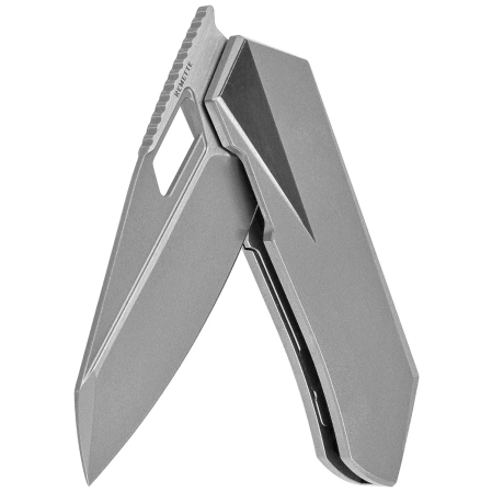 Remette RT-Woodpecker Knife Gray Titanium, Hand Grinding Pearlescent M390 (RTWP-T)