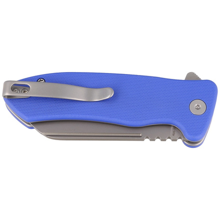 Kubey Creon Knife Blue G10, Beadblasted AUS-10 (KU336C)
