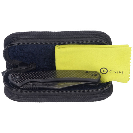 Civivi Sinisys Black G10, Black Hand Rubbed Damascus (C20039-DS1)