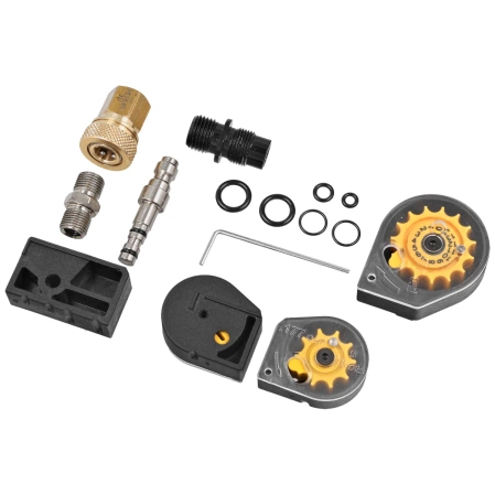 Reximex RPA Orange Laminated 5.5mm PCP Air Pistol with Regulator