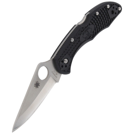 Spyderco Delica 4 FRN Black PlainEdge Knife (C11PBK)