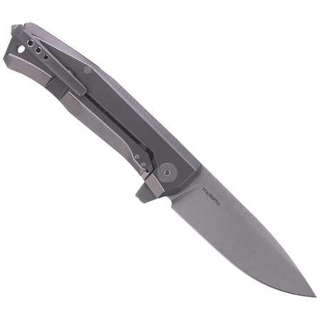 LionSteel Myto Knife Grey Titanium, Satin M390 by Molletta (MT01 GY)