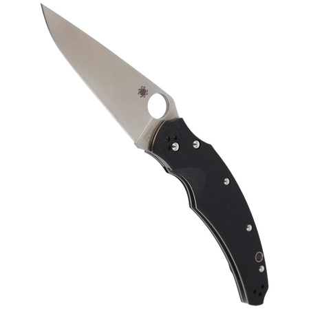 Nóż składany Spyderco Opus Black G-10 Plain (C218GP)