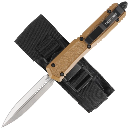 Nóż automatyczny Dulotec OTF Tactical Brown Aluminum, Satin 3Cr13MoV (K188A-BR)