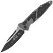 Microtech Socom Elite Auto S/E Natural Clear Aluminum, Black M390MK by Tony Marfione (160A-1NC)