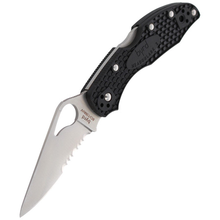 Spyderco Byrd Meadowlark 2 FRN Black, CombinationEdge (BY04PSBK2)