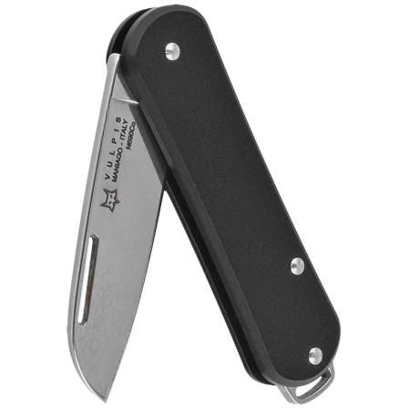 Scyzoryk Fox Vulpis Black Aluminium, Polished N690Co (FX-VP108 BK)
