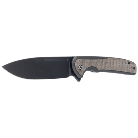 CIVIVI Knife Voltaic Stainless / Green Micarta, Black Stonewashed 14C28N (C20060-3)