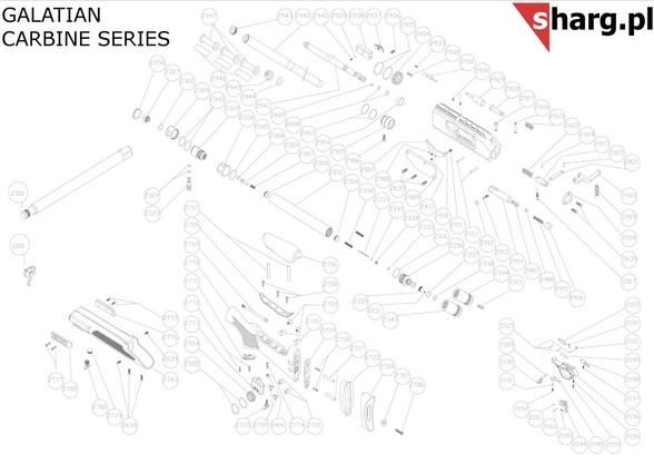 Fuse spring for Hatsan AT44, Airmax, Barrage, BullMaster, Galatian, Hercules, Nova, Predator air rifles (2413)