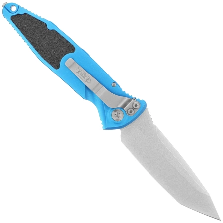 Microtech Socom Elite Auto T/E Automatic Knife Blue Aluminum, Stonewashed M390 by Tony Marfione (161A-10BL)