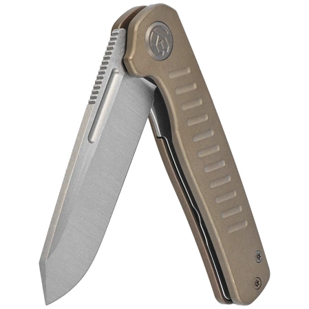 Kubey KB Knives Steelhead Bronze Titanium, Satin M390 by Mark Perez (KB315D)