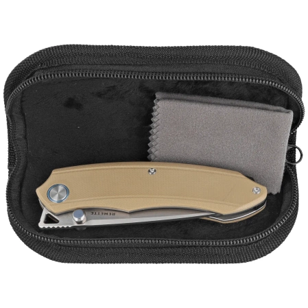 Nóż składany Remette Wild Species GC103-C Brown G10, Fine Hand Grinding 14C28N