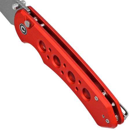 Nóż składany Civivi Pragma Prime Red Aluminium, Stonewashed 14C28N (C24067-2)