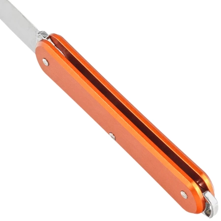 Fox Vulpis Orange Aluminum, Polished N690Co Pocket Knife (FX-VP130 OR)