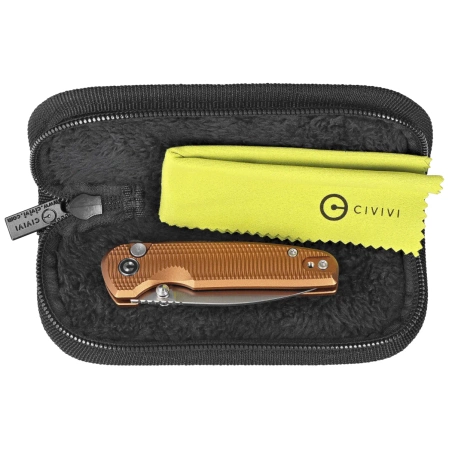 Civivi Mini Shakan Knife Coyote Brown Aluminium, Satin Nitro-V (C20052F-3)