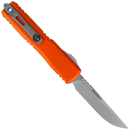 Microtech Ultratech Gen IV S/E OTF Knife Orange Aluminum, Stonewashed M390MK by Tony Marfione (11214-10OR)