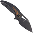 Nóż składany Bestech Nuke Black Titanium/Black Orange G10, Black Stonewashed M390 by Kombou (BT2107E)