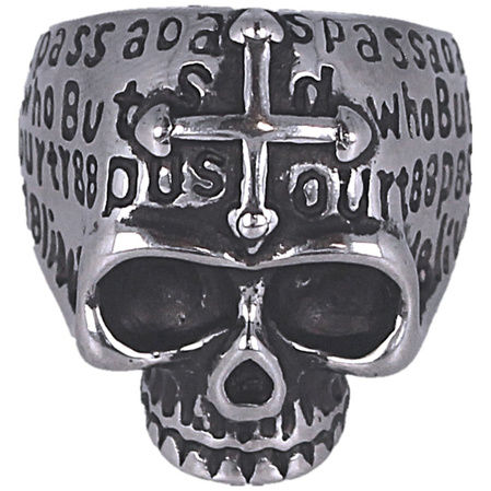 Tole 10 Imperial Skull Cross Ring Ø19 (09984-19)