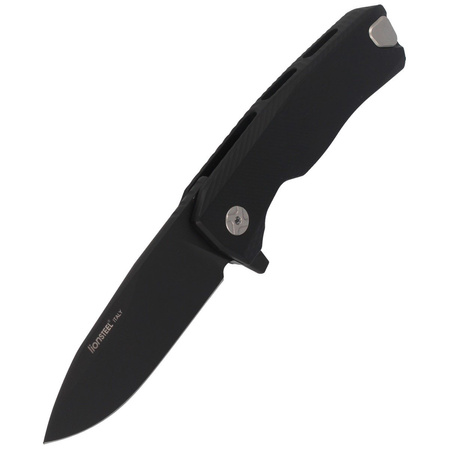 Nóż składany LionSteel ROK Black Aluminium, Black M390 by Molletta (ROK A BB)