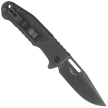 Fox New Smarty CP Automatic Knife, Black Aluminum, Black PVD N690Co by Stefano De Lorenzi (FX-503 ALB)