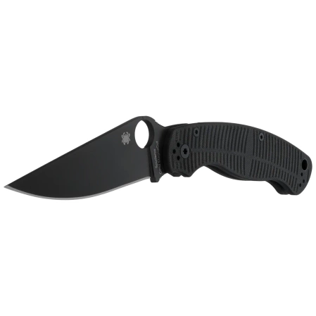 Spyderco Military 2 Salt Knife Black G10, Black DLC MagnaCut by Sal, Eric Glesser (C36GMCBKP2)