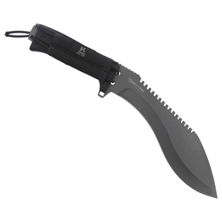 K25 Elephas Kukri Knife Black SFL, Titanium 7Cr17Mov (32024)