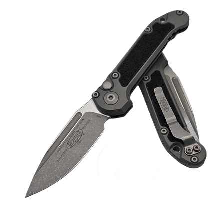 Microtech LUDT Gen III S/E Automatic Knife Natural Clear Aluminum, Apocalyptic M390MK by Tony Marfione (1135-10APNC)