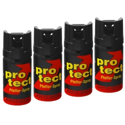 4x KKS ProTect Pepper Gas Set 40ml, Cone (4x01440-C)