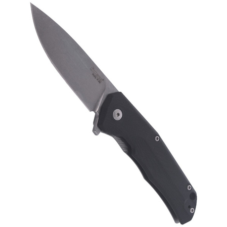Nóż składany LionSteel T.R.E. G10 Black, Stone Washed Blade (TRE GBK)