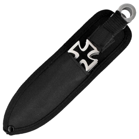 Martinez Albainox Cross Throwing Knives Set 3 pcs, Black Cord, Satin 3Cr13MoV (31884)