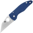 Spyderco MicroJimbo Knife Cobalt Blue G10, Satin CPM SPY27 by Michael Janich (C264GPCBL)