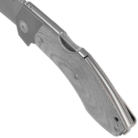 Nóż skladany MKM Hero Denim Canvas Micarta, Stonewashed M390 by Tommaso Rumici (MK HR-DCT)