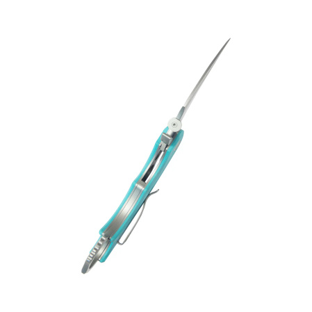 Nóż składany Kubey Rogue Pikal Light Blue G10, Stonewashed 14C28N by MUZI Design (KU298C)