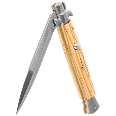 Nóż sprężynowy Frank Beltrame Stiletto Bayonet 28cm Olive Wood, Polished 420 MA5M (FB 28/94B)