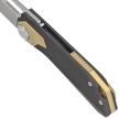 Nóż składany Remette RT-Peregrine Falcon Brown/Gold Titanium, Hand Grinding Pearlescent M390 (RTT1-B)