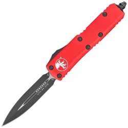 Microtech UTX-85 D/E OTF Knife Red Aluminum, Black MK390 by Tony Marfione (232-1RD)