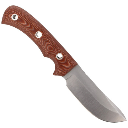 Nóż Muela Aborigen-12C Brown Canvas Micarta, Satin X50CrMoV15 by Maykol Garcia