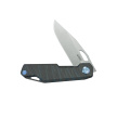 Kubey Verijero Knife Flamed Titanium, Stonewashed 14C28N by George Ovchinnikov (KB340F)