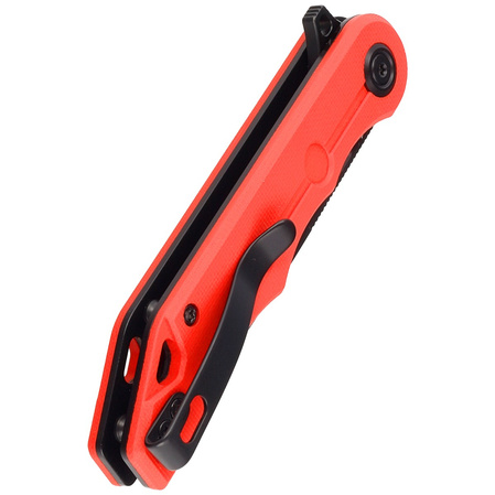 Kubey Knife Mizo Red G10, Blackwashed AUS-10 by Tiguass (KU312C)