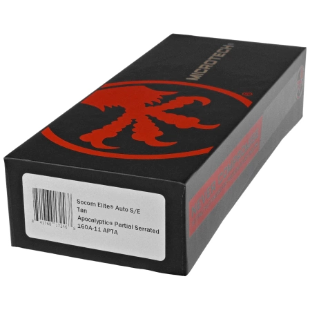 Microtech Socom Elite Auto S/E Automatic Knife Tan Aluminum, Apocalyptic P/S M390 by Tony Marfione (160A-11APTA)