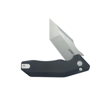 Nóż składany Kubey Yokai Black G10, Stonewashed 14C28N by Damned Designs (KU392A)