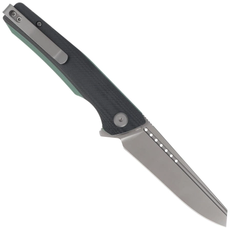 Bestech Slyther Knife Black/Green G10, Grey Titanized 14C28N (BG51D)