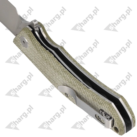 Bestech Knife Cubis Beige Micarta, Stonewashed / Satin D2 (BG42B)