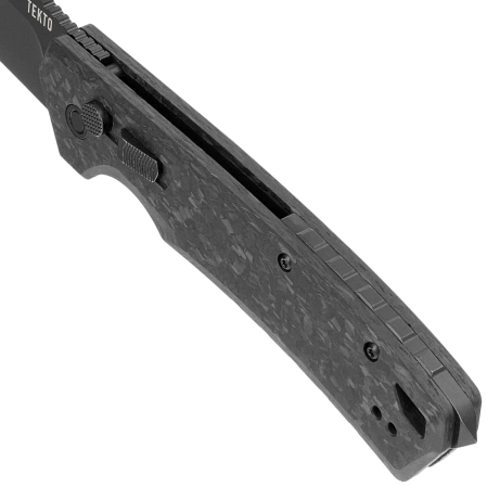 Nóż automatyczny Tekto A3 Delta D/P Forged Carbon Fiber, Black D2