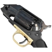 Pietta 1858 Remington New Model Army Snubnose Steel Black Grip .44 Revolver (RGA44/BD/3''/VB)
