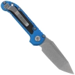 Microtech LUDT Gen III T/E Automatic Knife Blue Aluminum, Stonewashed M390MK by Tony Marfione (1136-10BL)