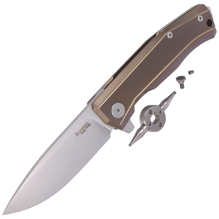 LionSteel Myto Knife Bronze Titanium, Satin M390 by Molletta (MT01 BR)