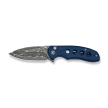 Civivi Triptych Knife Blue Canvas Micarta, Damascus (C23085B-DS1)