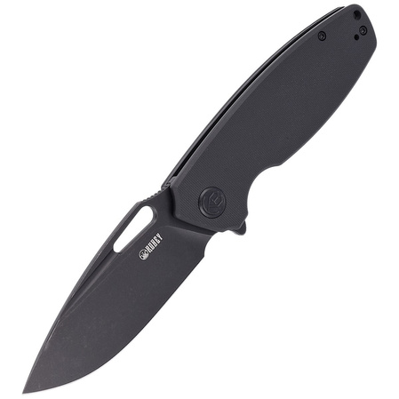 Nóż składany Kubey Tityus Black G10, Dark Stonewashed D2 (KU322C)