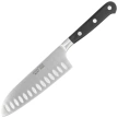 MAM Santoku Granton Edge Black Polimer, Polished X30Cr13 (66903)